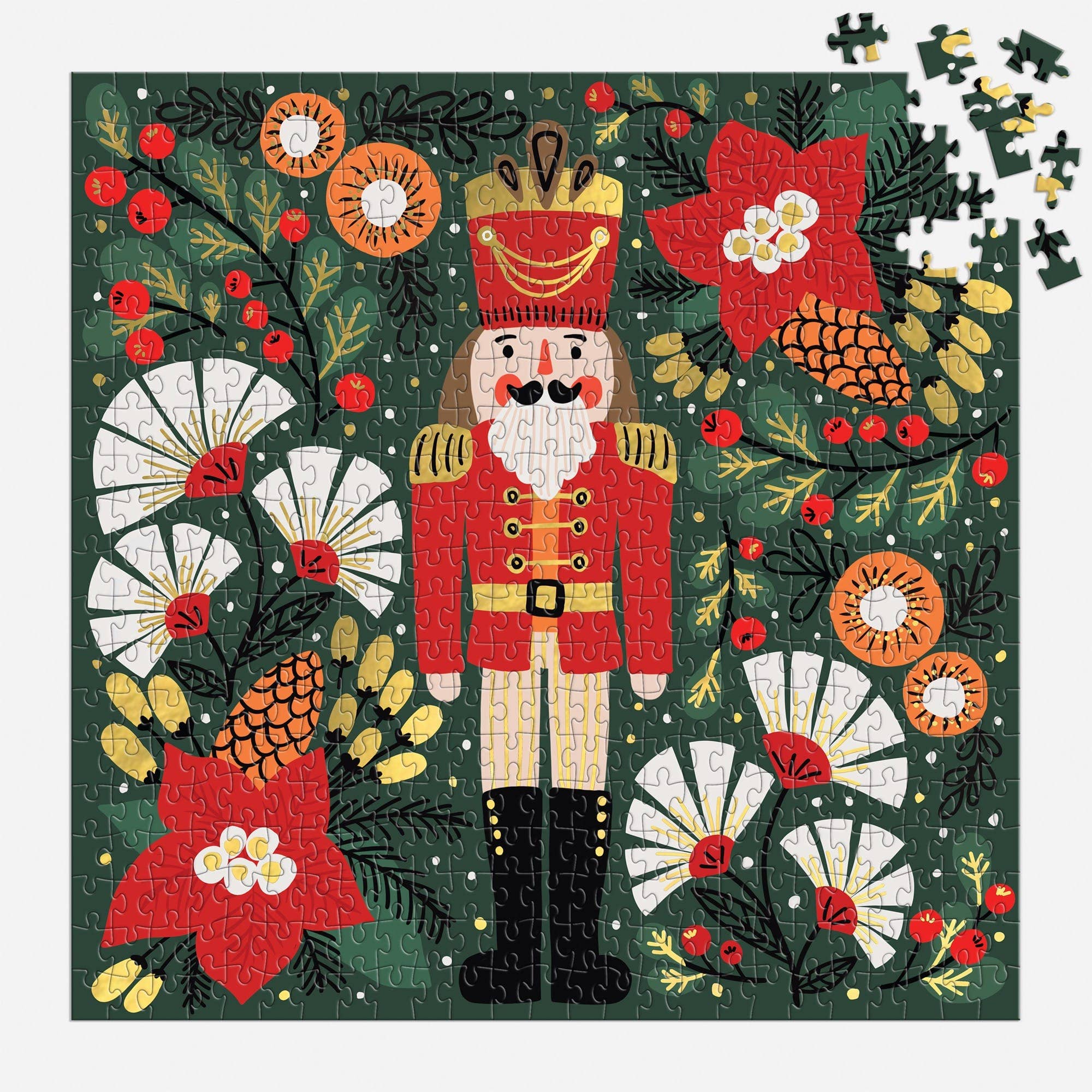 Galison: Merry Nutcracker 500 Piece Foil Puzzle