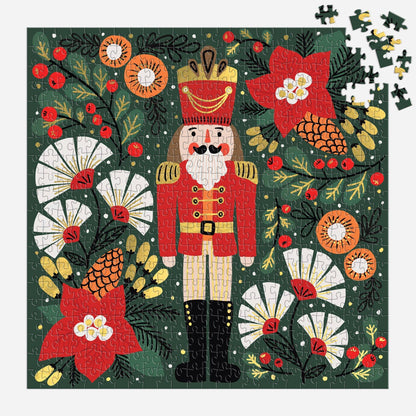 Galison: Merry Nutcracker 500 Piece Foil Puzzle
