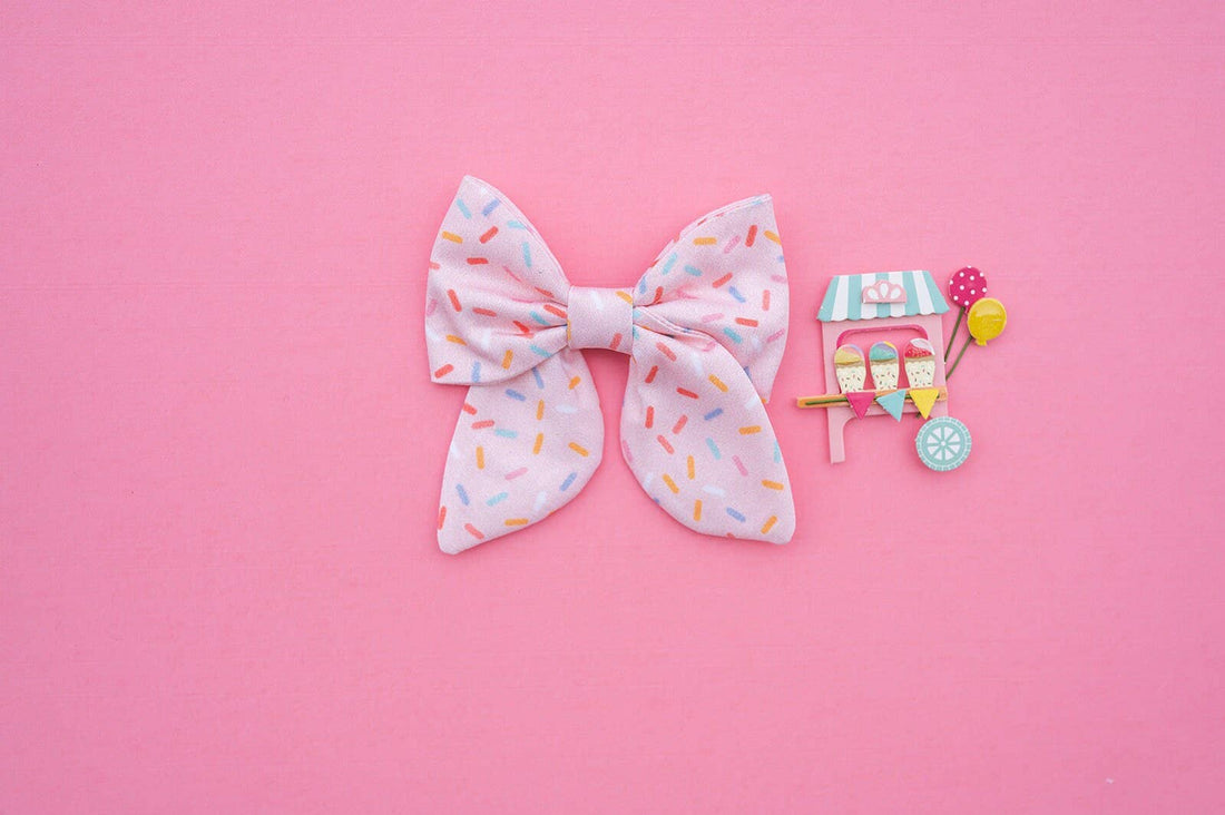Pink Sprinkle Birthday Bows