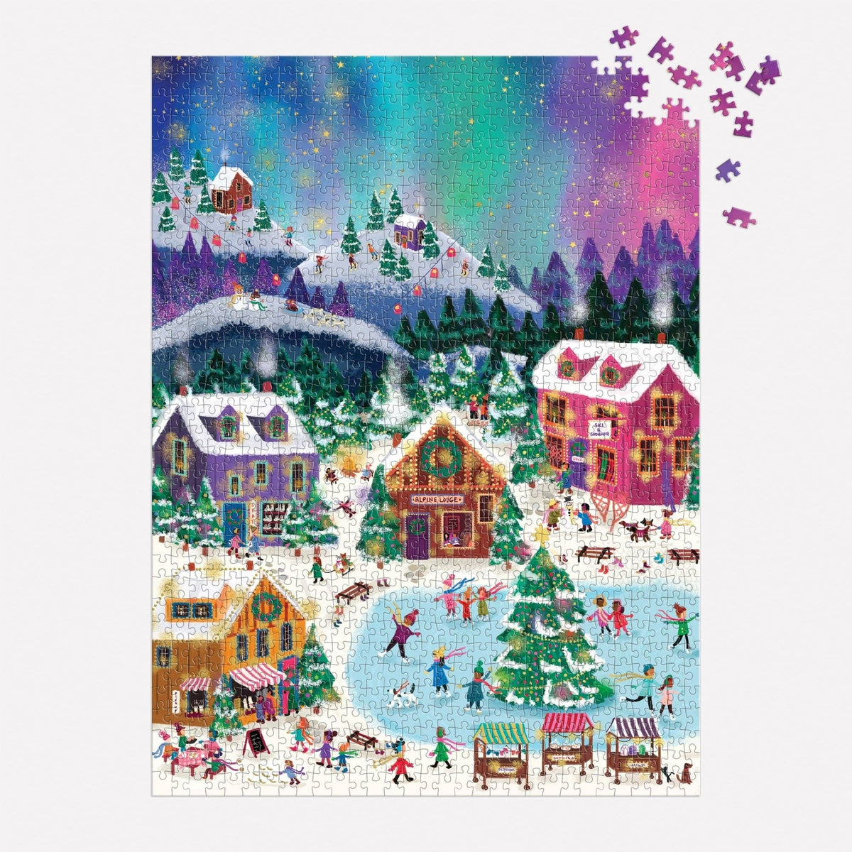 Galison: Joy Laforme Northern Lights 1000 Piece Foil Puzzle