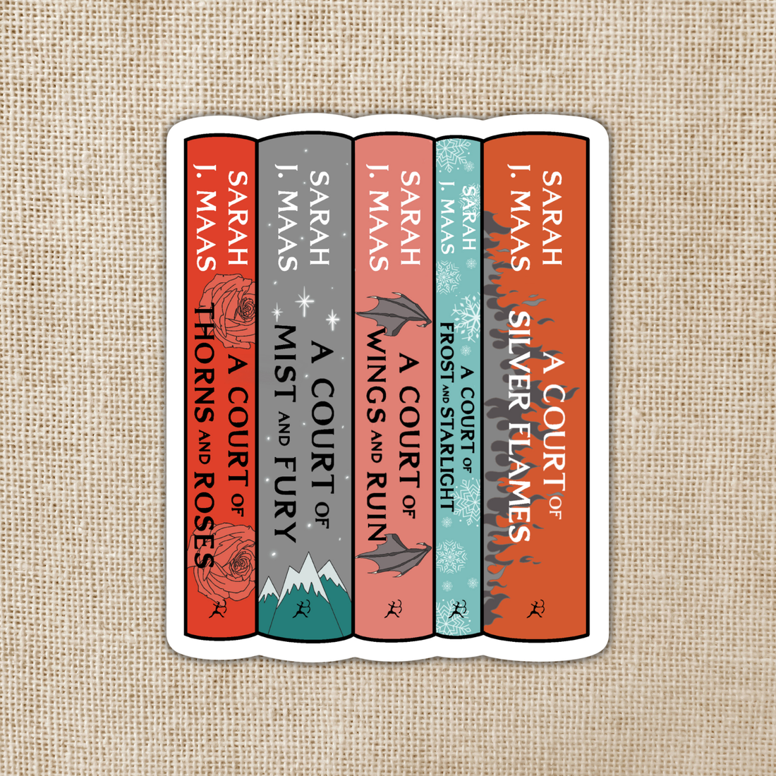 ACOTAR Series Stack Sticker: Sarah J. Maas