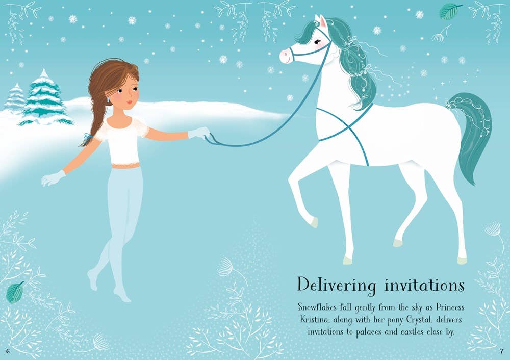 Usborne: Little Sticker Dolly Dressing Snow Princess