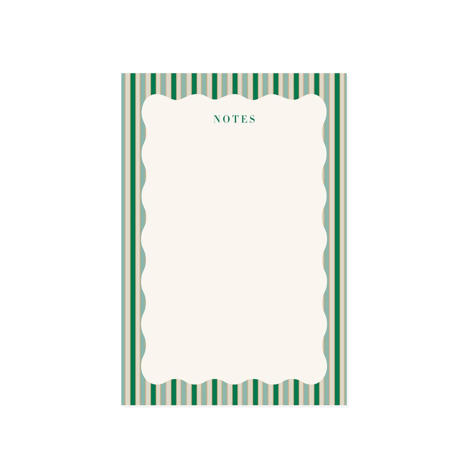 Amy Heitman: Stripes and Scallops Note Pad