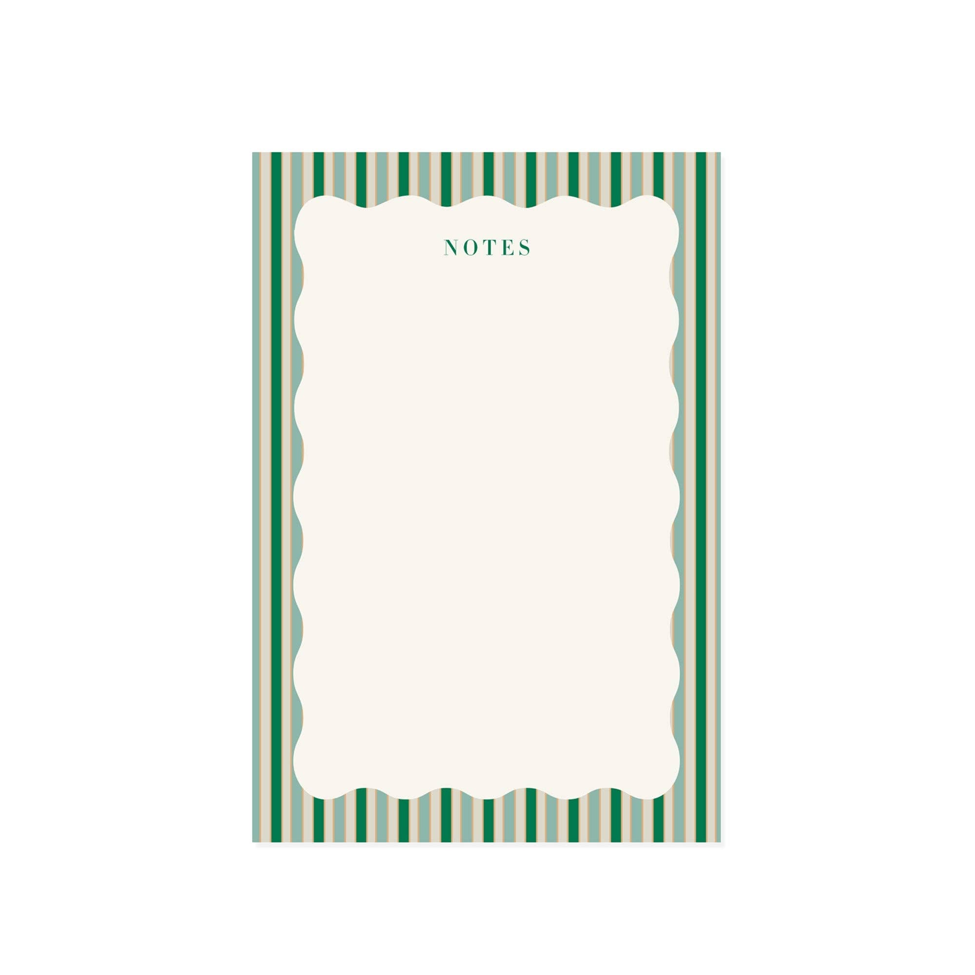 Amy Heitman: Stripes and Scallops Note Pad