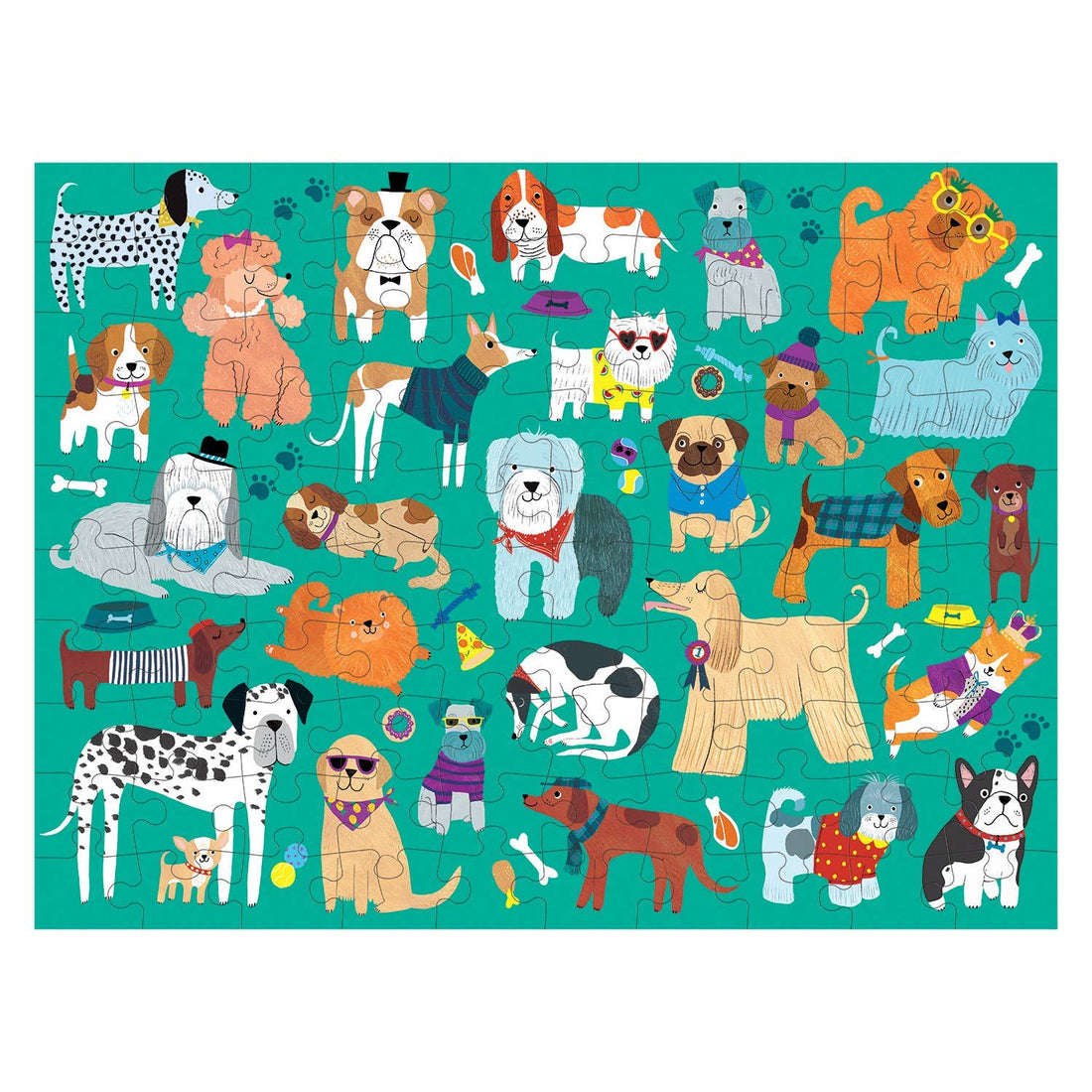 Mudpuppy: Cats &amp; Dogs 100 Piece Double-Sided Puzzle