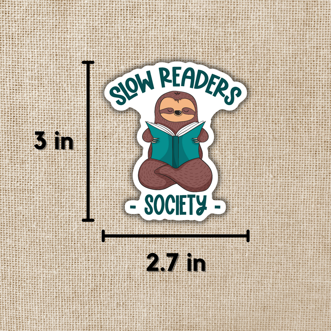 Slow Readers Society Sticker