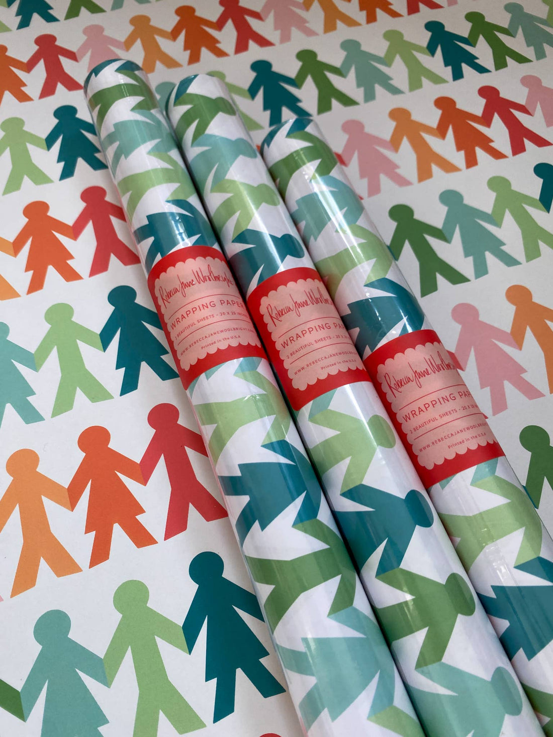 Paper Friends Wrapping Paper