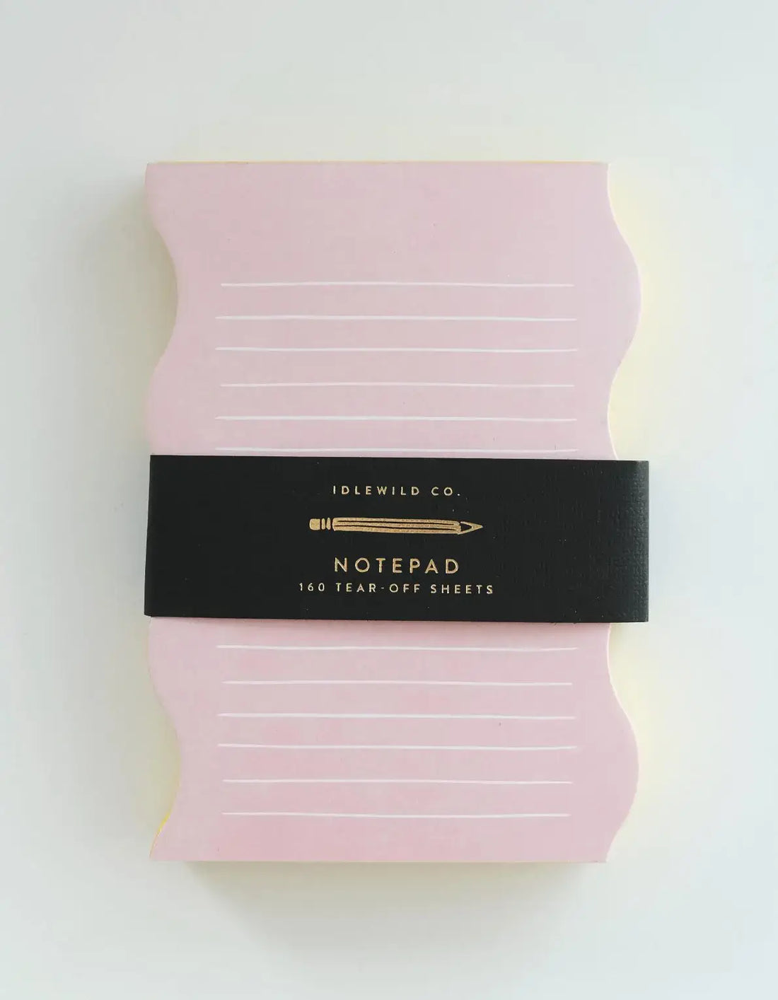 Wavy Shaped Notepad | Pink + Yellow