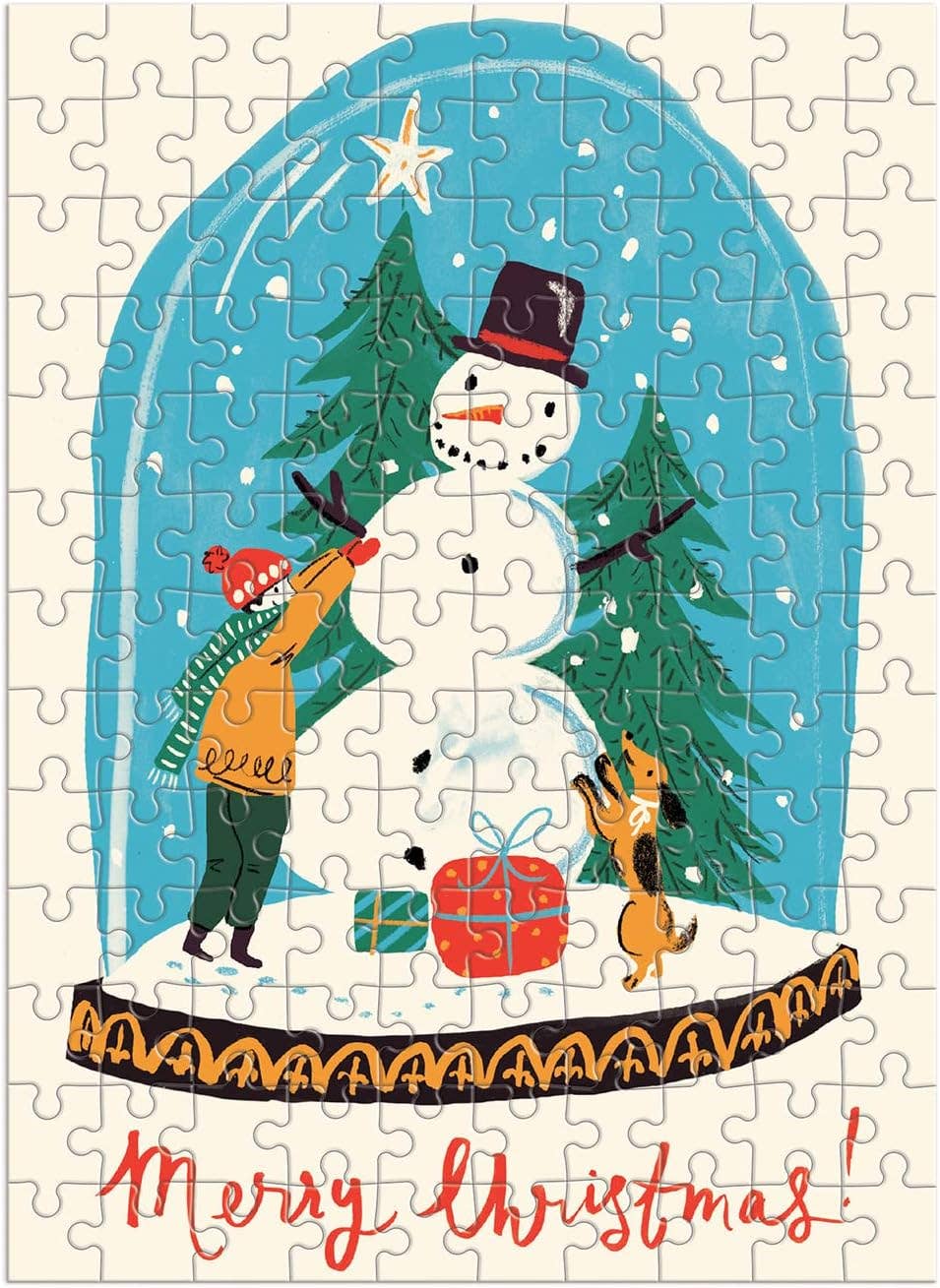 Galison: Snow Globe 130 Piece Puzzle Ornament