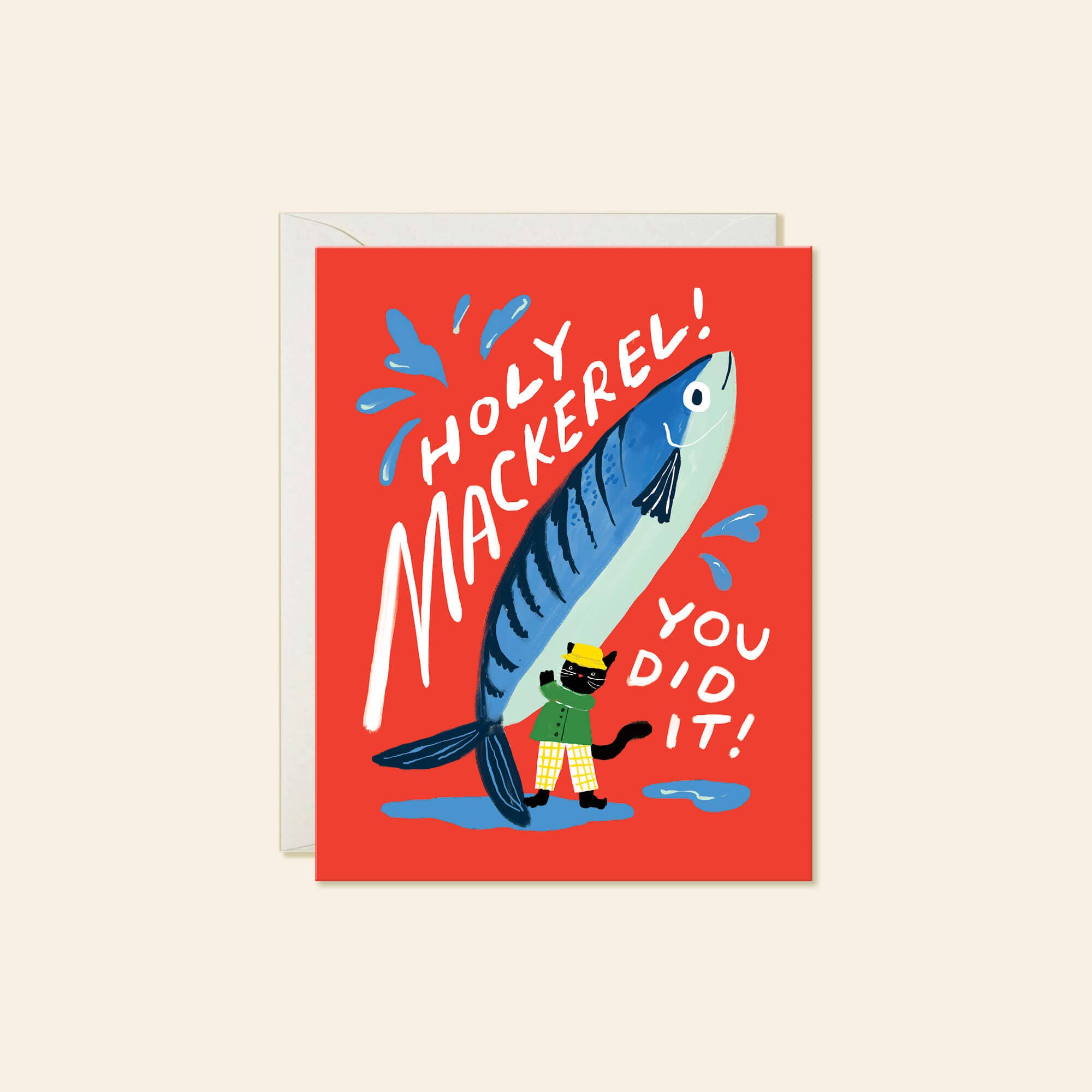 Holy Mackerel Congratulations Card