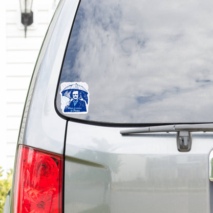 When It Rains It Poes Sticker