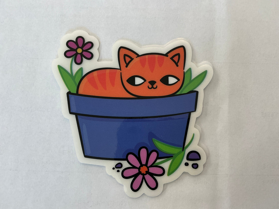 Orange Cat Sticker