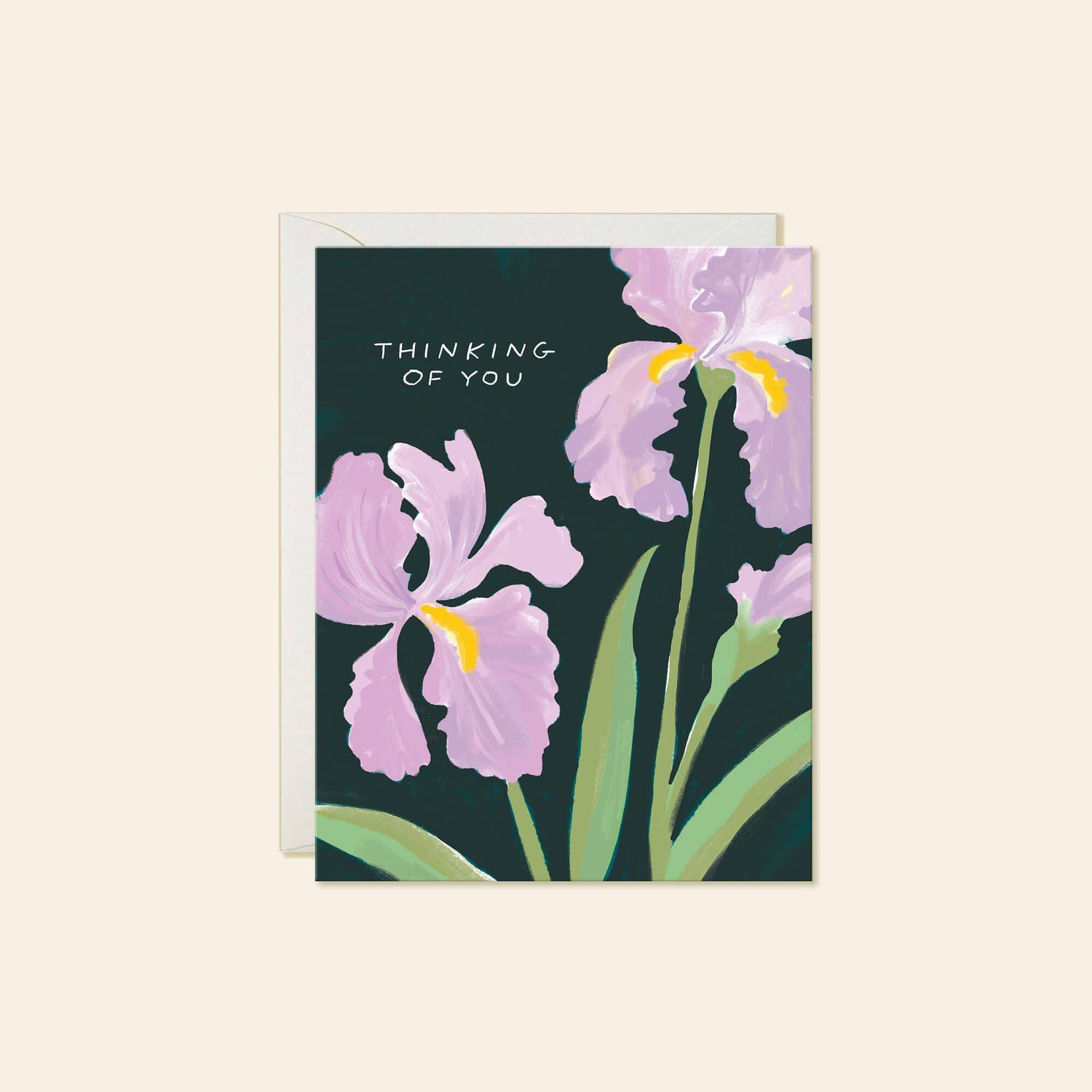 Iris Thoughts Sympathy Card