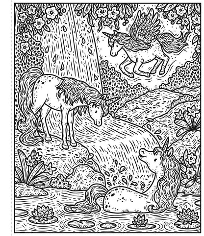 Usborne: Unicorn World Magic Painting Book