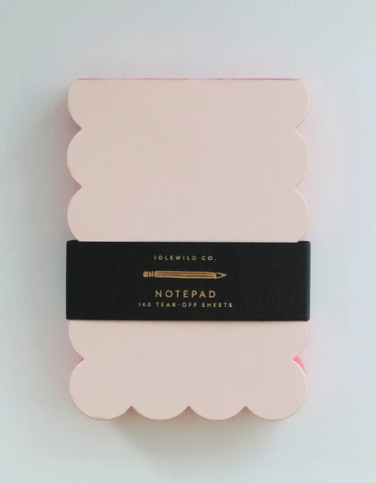 Scalloped Shaped Notepad | Peach + Persimmon