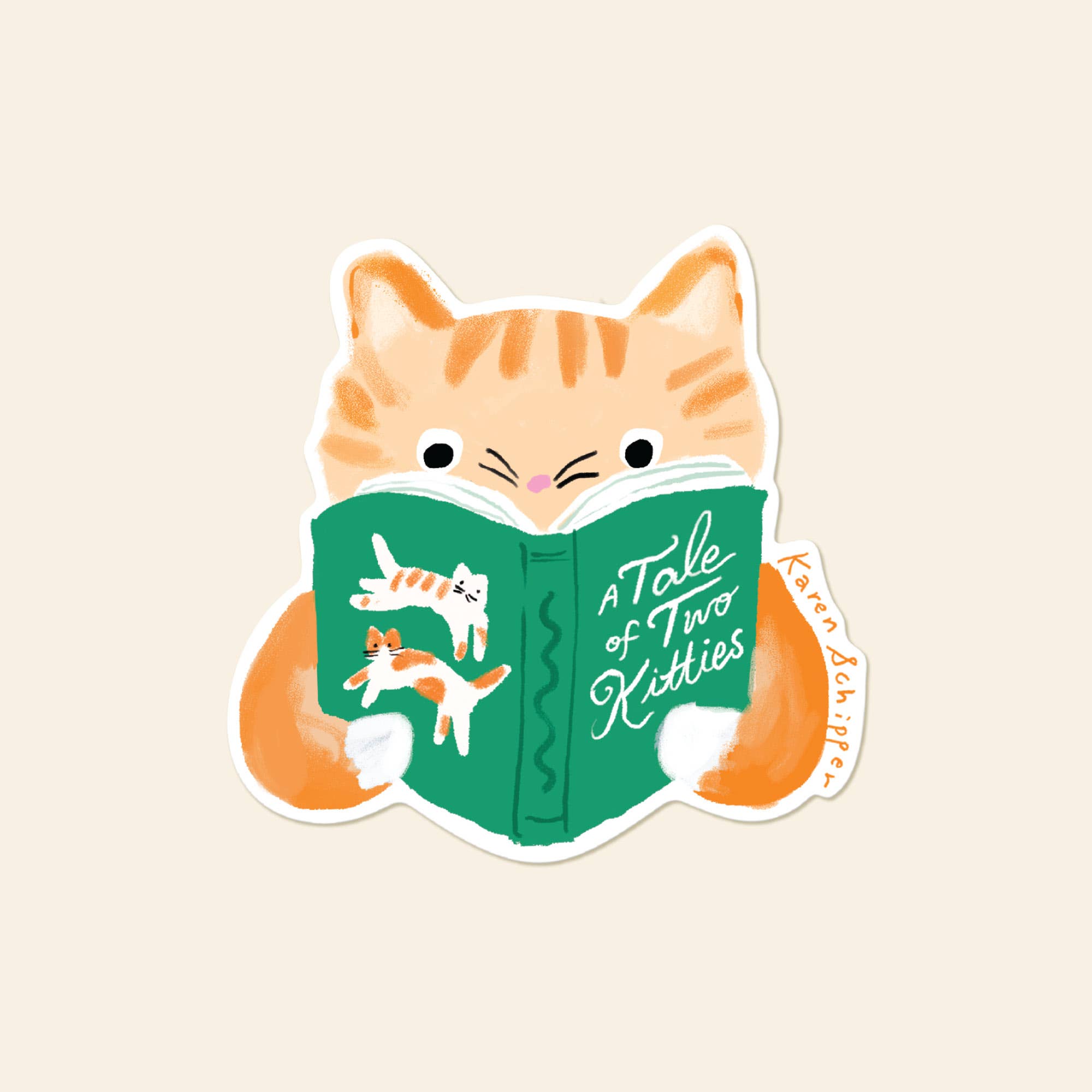 Tale of Two Kitties Sticker