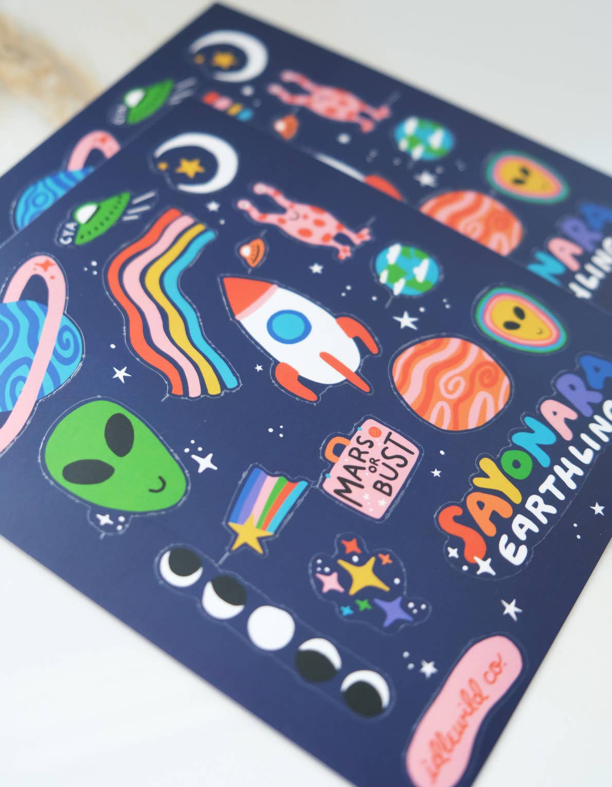 Space Race Sticker Sheets