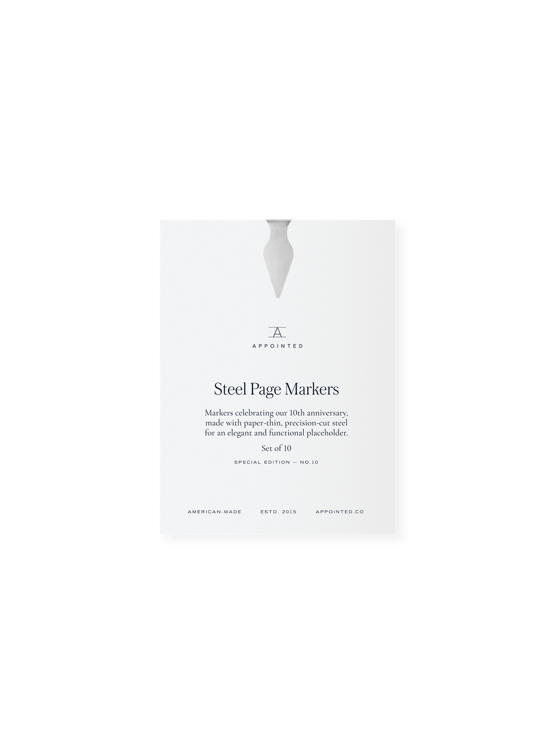 Limited Edition: Steel Page Markers
