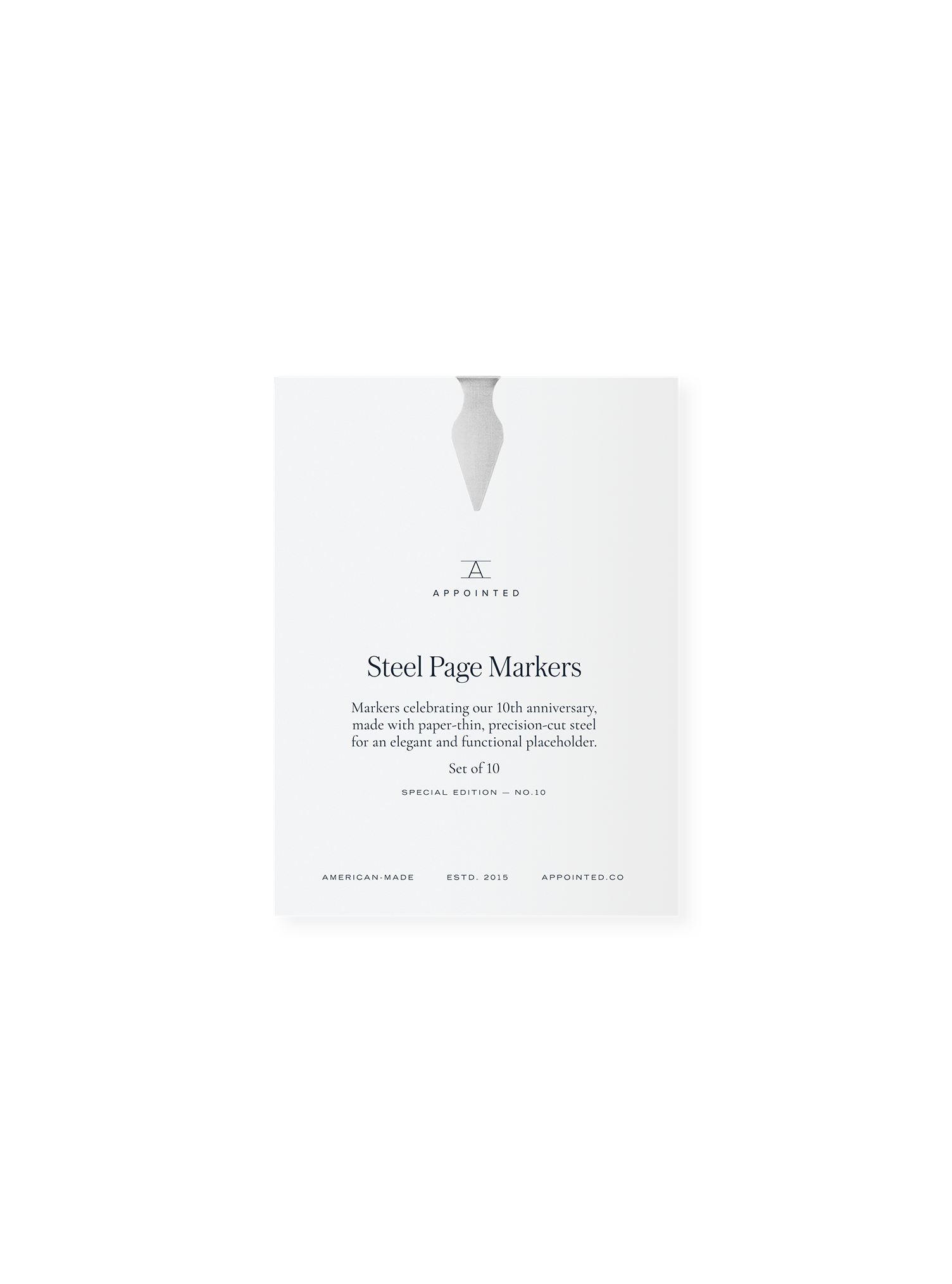 Limited Edition: Steel Page Markers