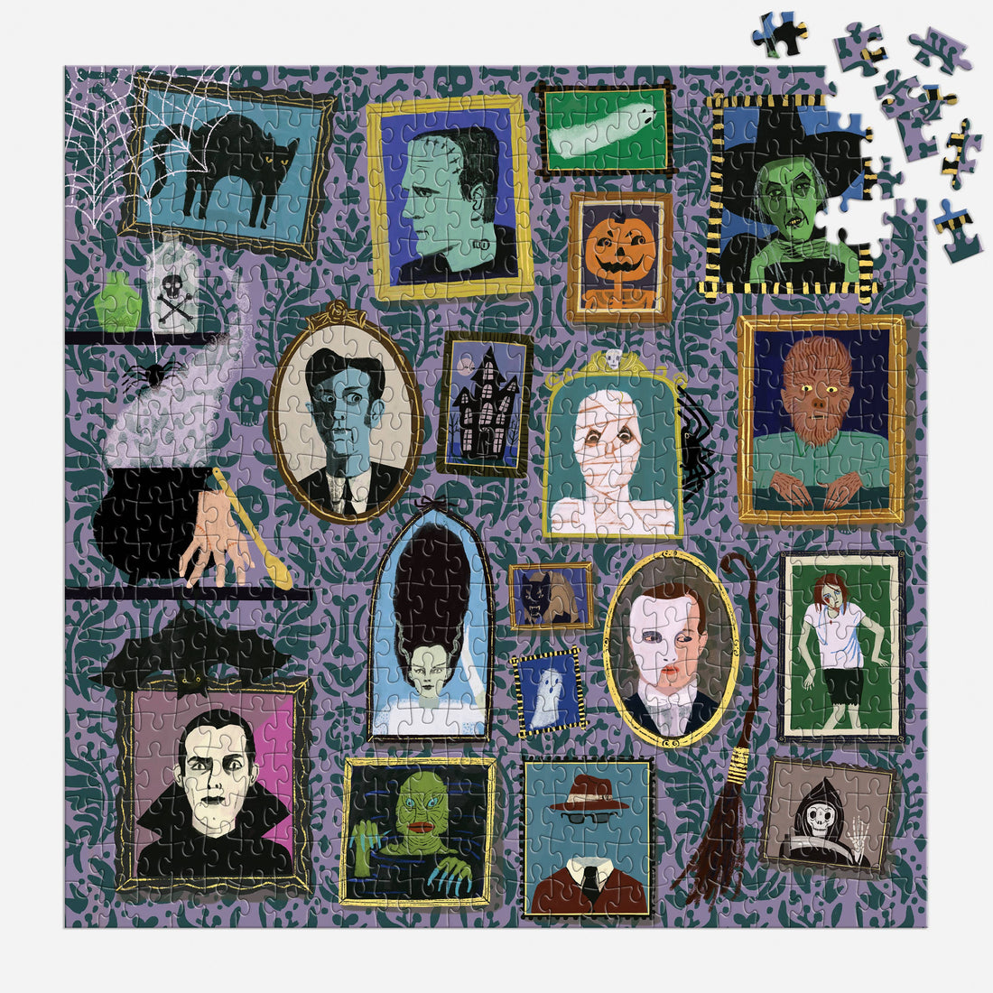 Galison: Spooky Portraits 500 Piece Foil Puzzle