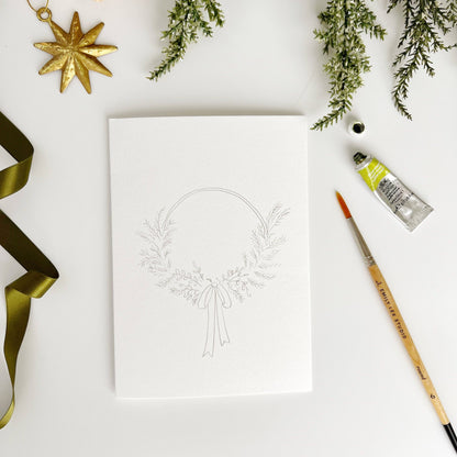 Emily Lex: Wreaths Paintable Notecards