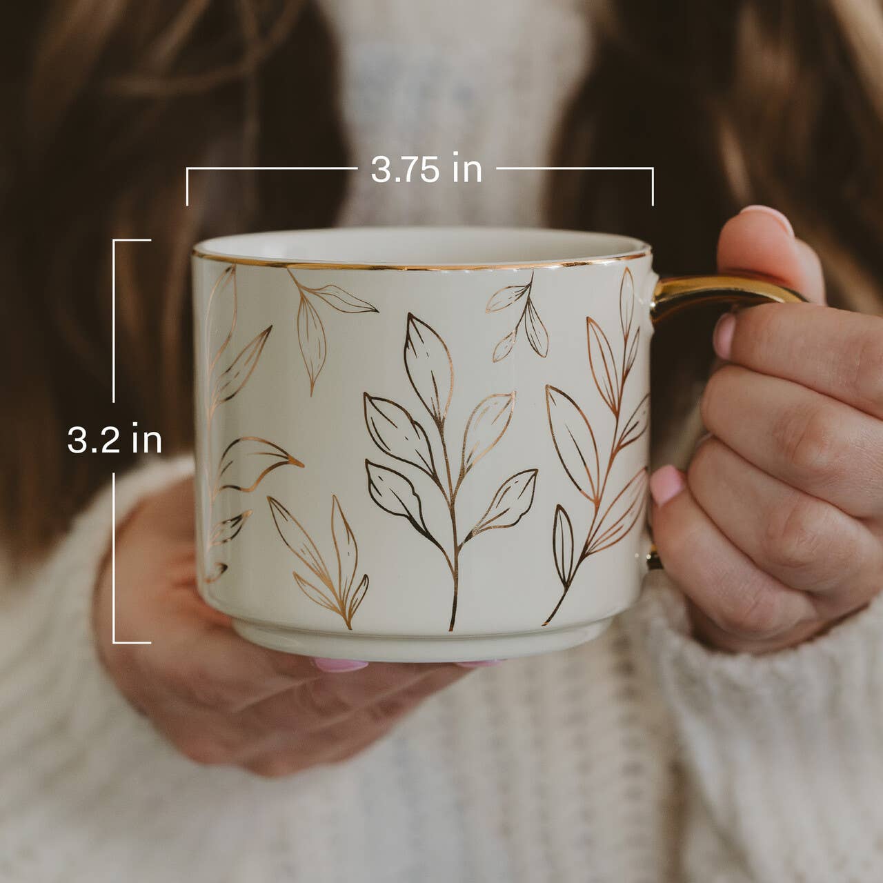 Sweet Water: Gold Leaves Coffee Mug