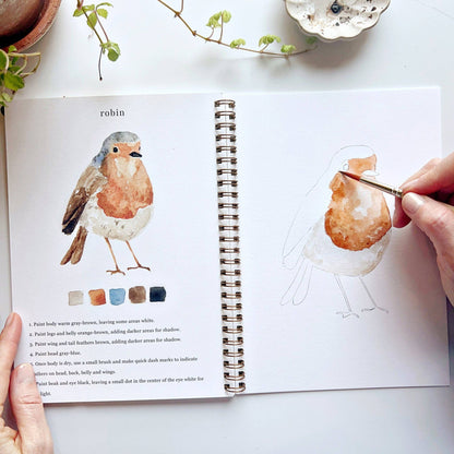 Emily Lex Birds Watercolor Workbook