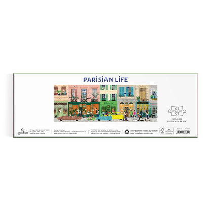 Galison: Parisian Life 1000 Piece Panoramic Puzzle
