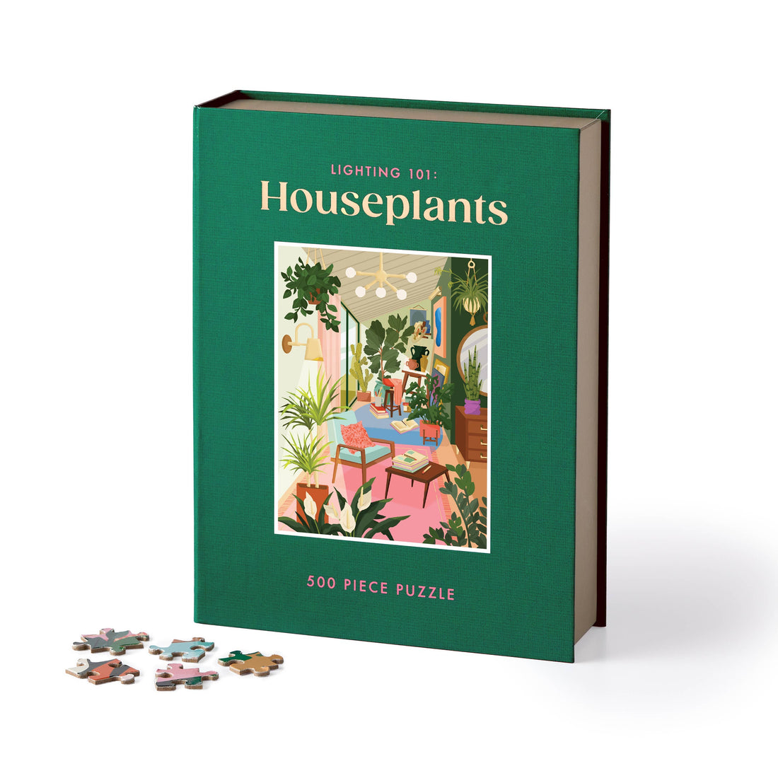 Galison: Lighting 101: Houseplants 500 Piece Book Puzzle