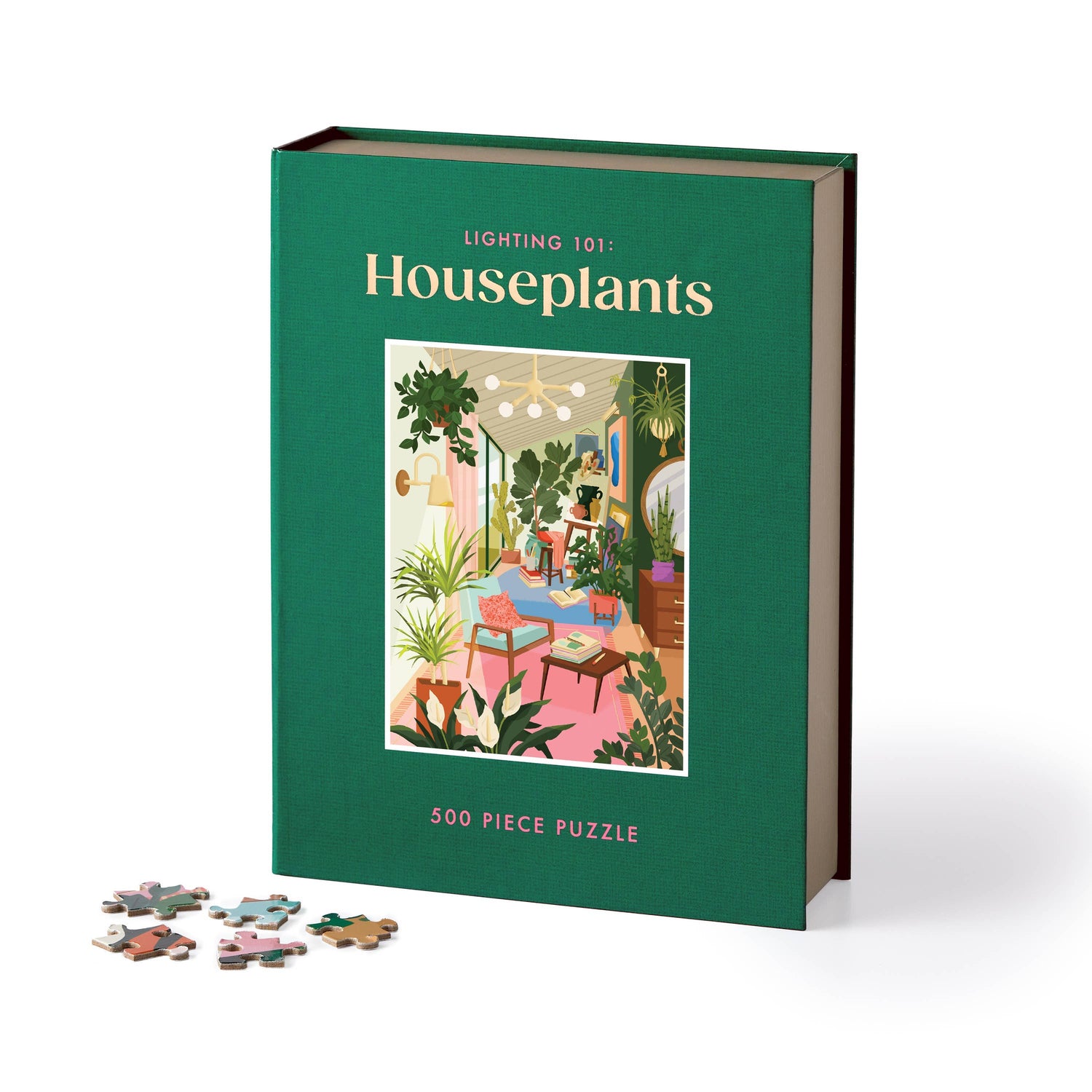 Galison: Lighting 101: Houseplants 500 Piece Book Puzzle