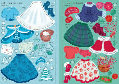 Usborne: Little Sticker Dolly Dressing Snow Princess