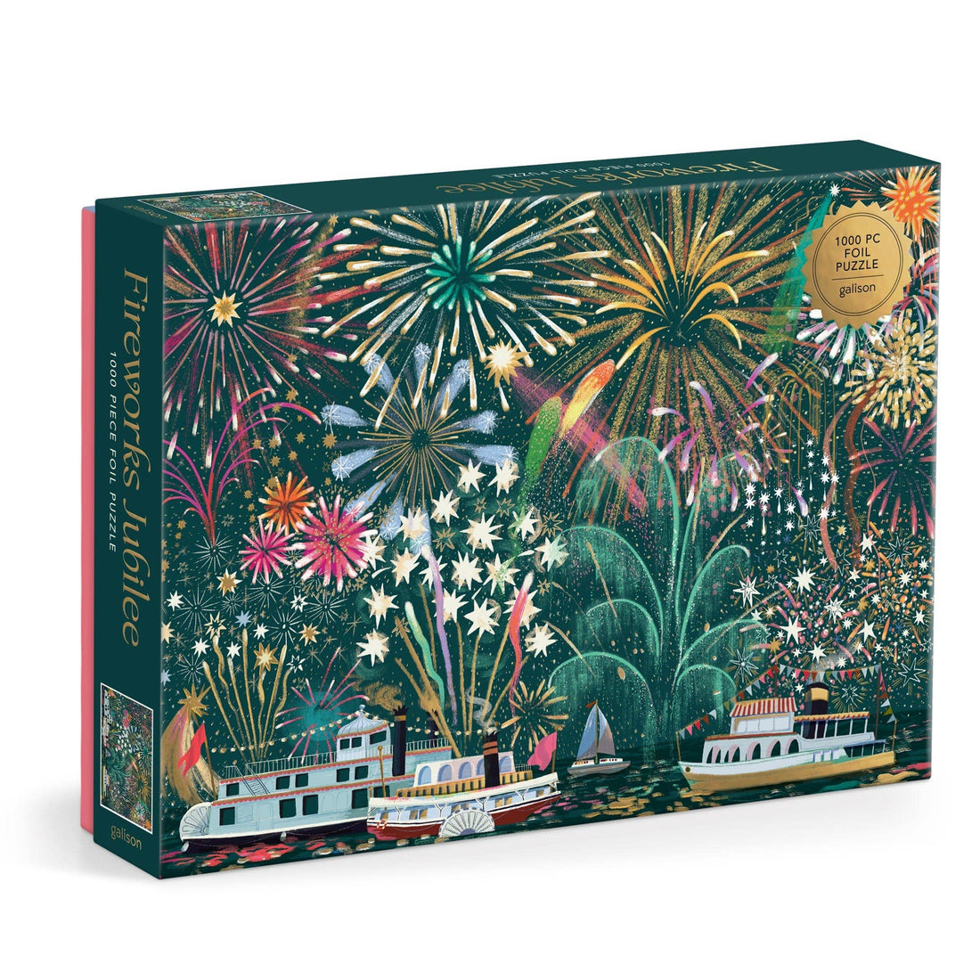 Galison: Fireworks Jubilee 1000 Piece Foil Puzzle