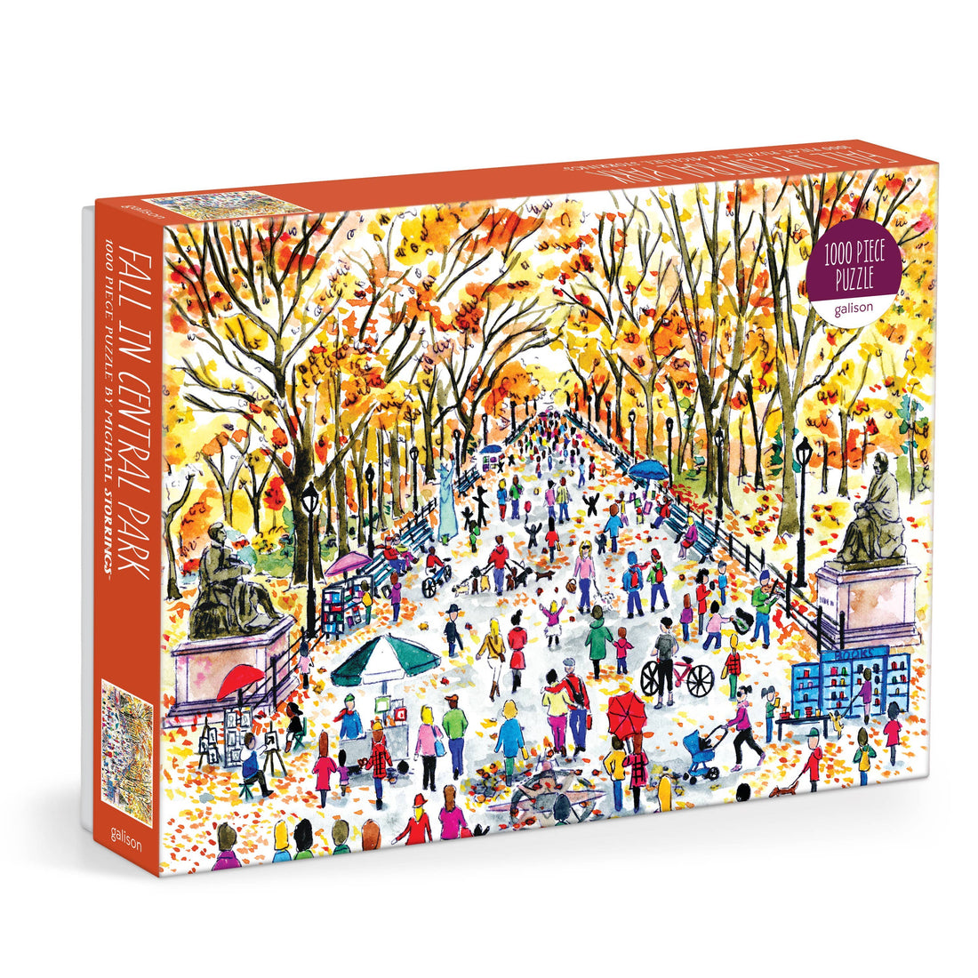 Galison: Michael Storrings Fall in Central Park 1000 Piece Puzzle