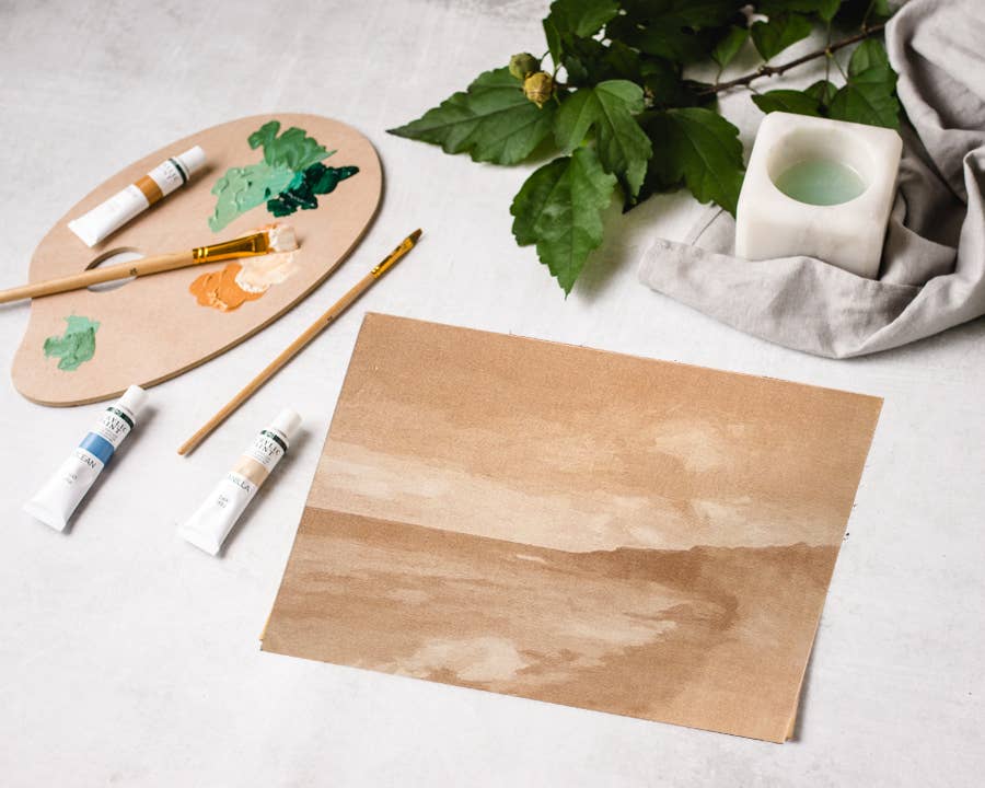 Seashore Path Painting Kit, Impressionist Painting Kit