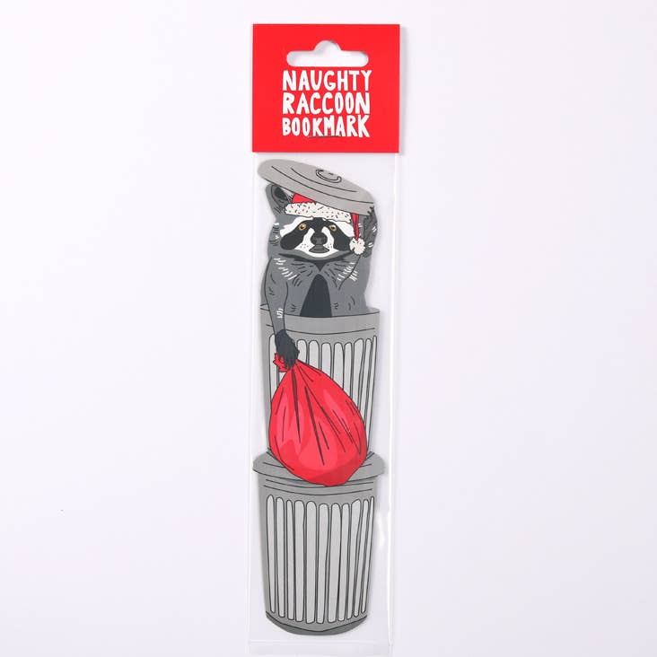 Humdrum: Naughty Christmas Raccoon Bookmark