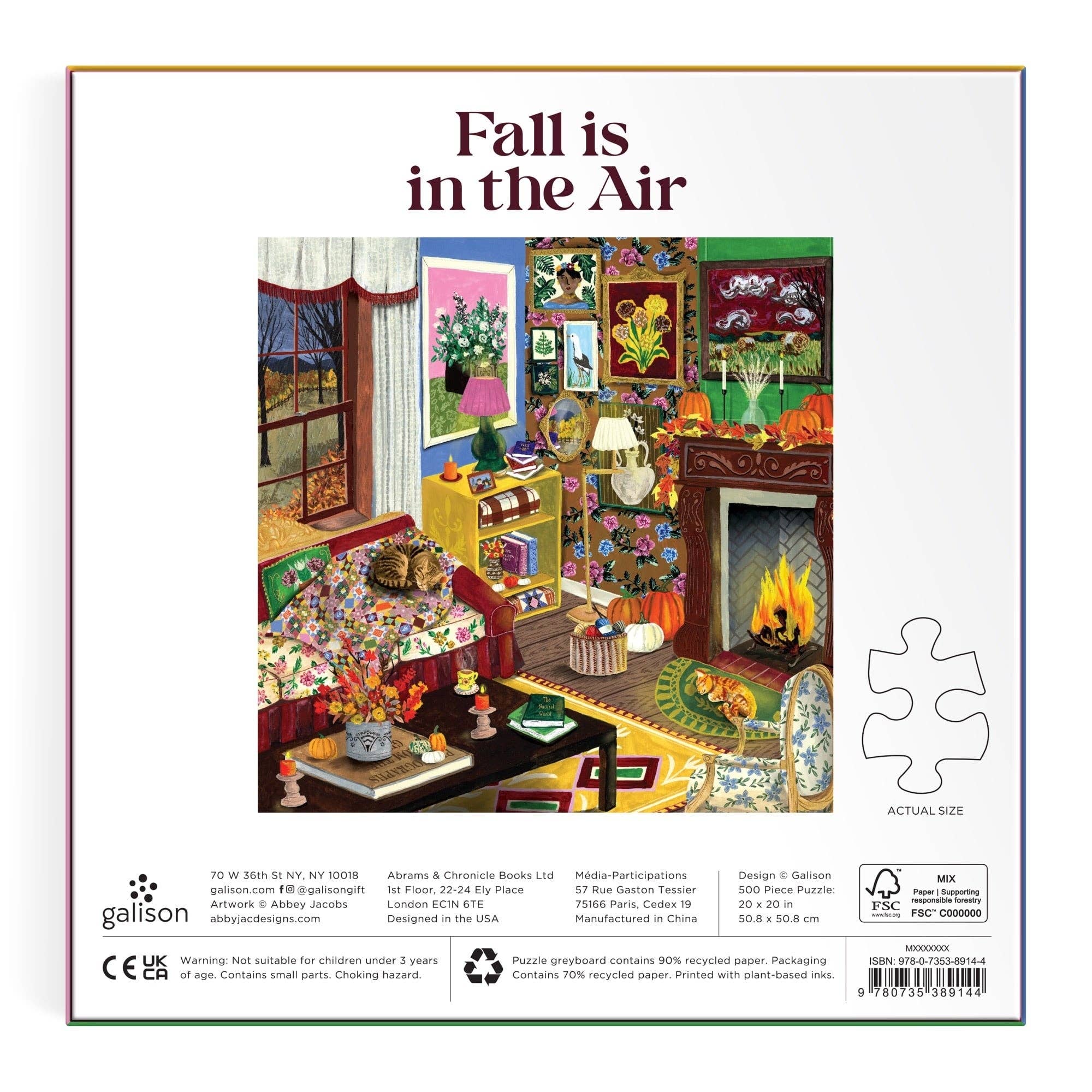Galison: Fall is in the Air 500 Piece Puzzle