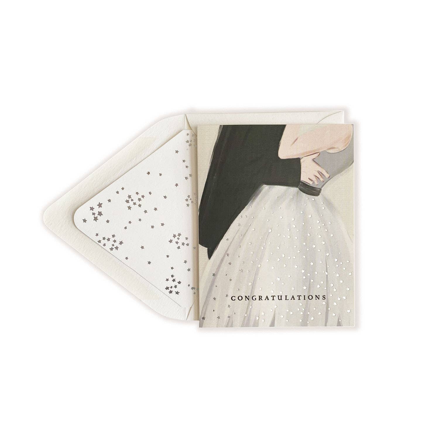 Congratulations Couple Dress and Tux Greeting Card
