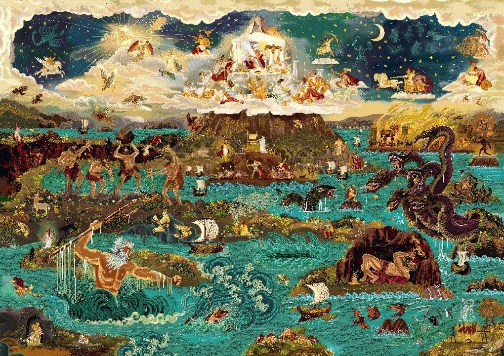 Laurence King: The World of the Odyssey &amp; Other Greek Myths 1000 Piece Puzzle