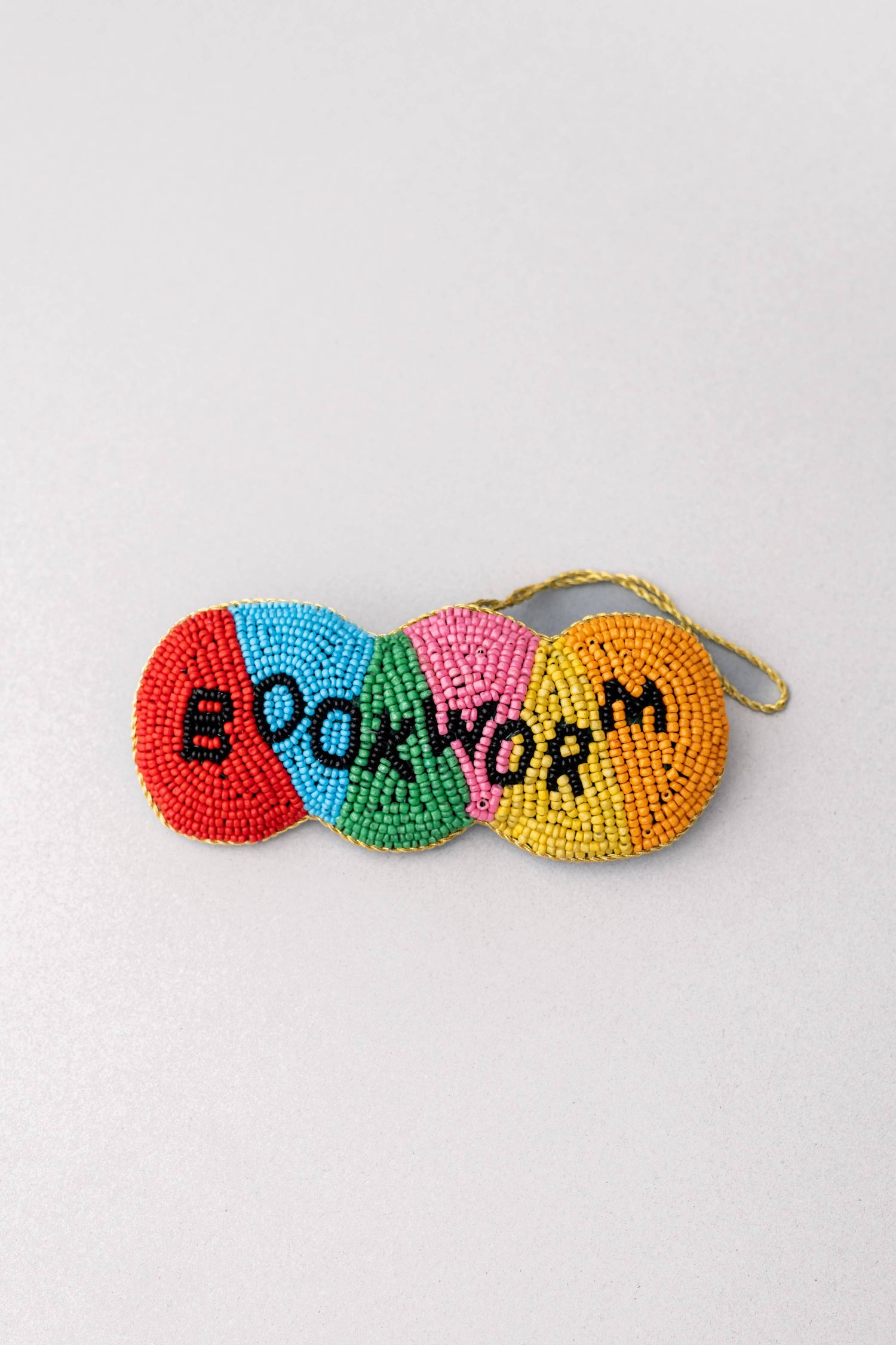 Bookworm Beaded Ornament