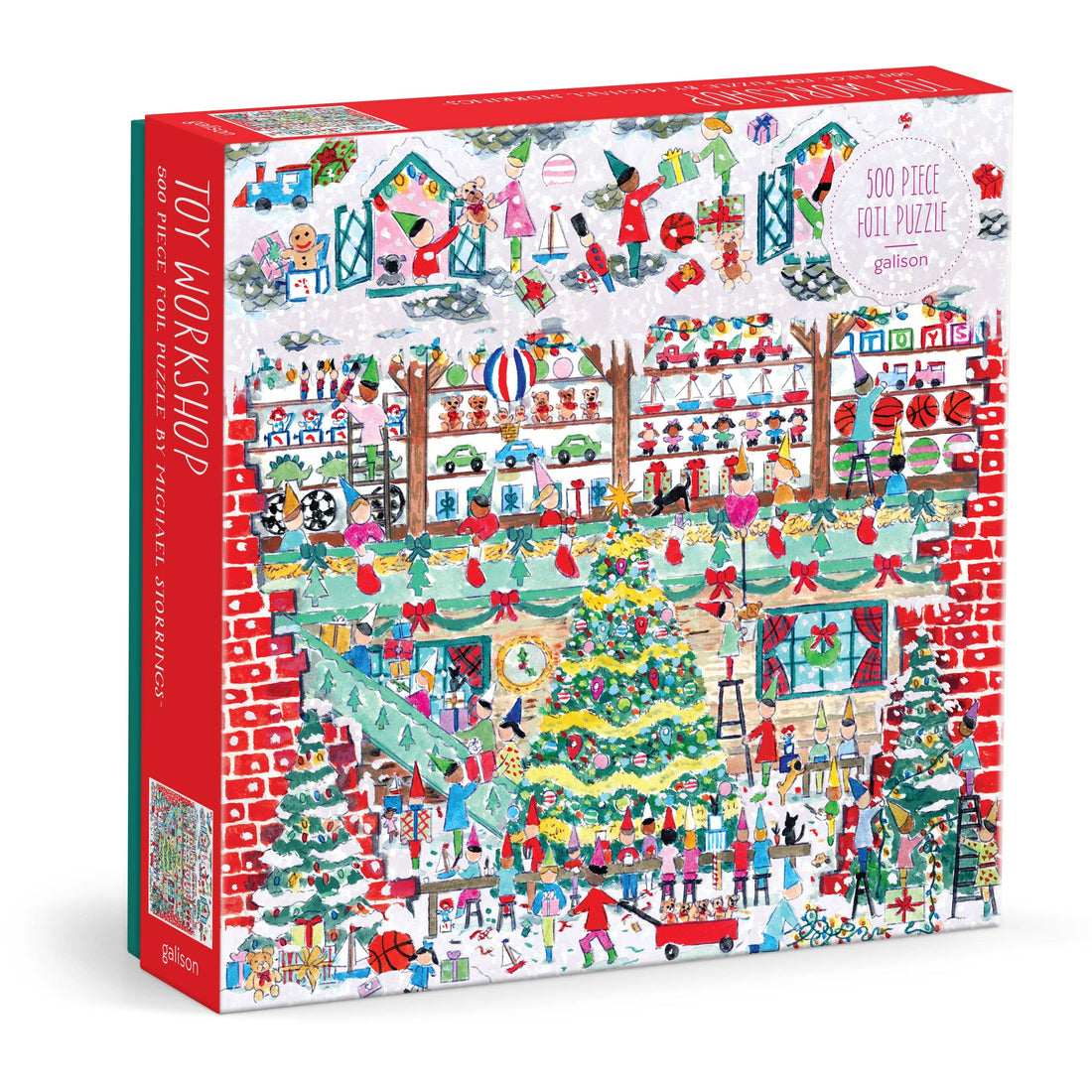Galison: Michael Storrings Toy Workshop 500 Piece Foil Puzzle