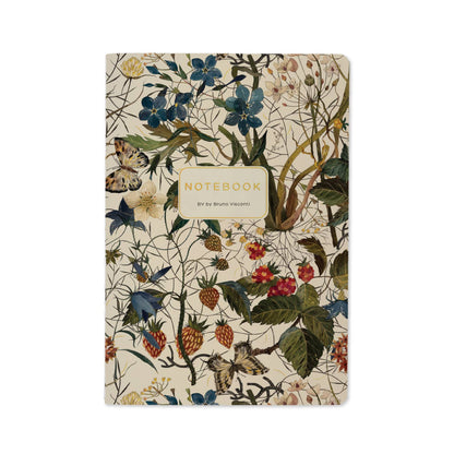 Bruno Visconti Forest Flowers on White Notebook