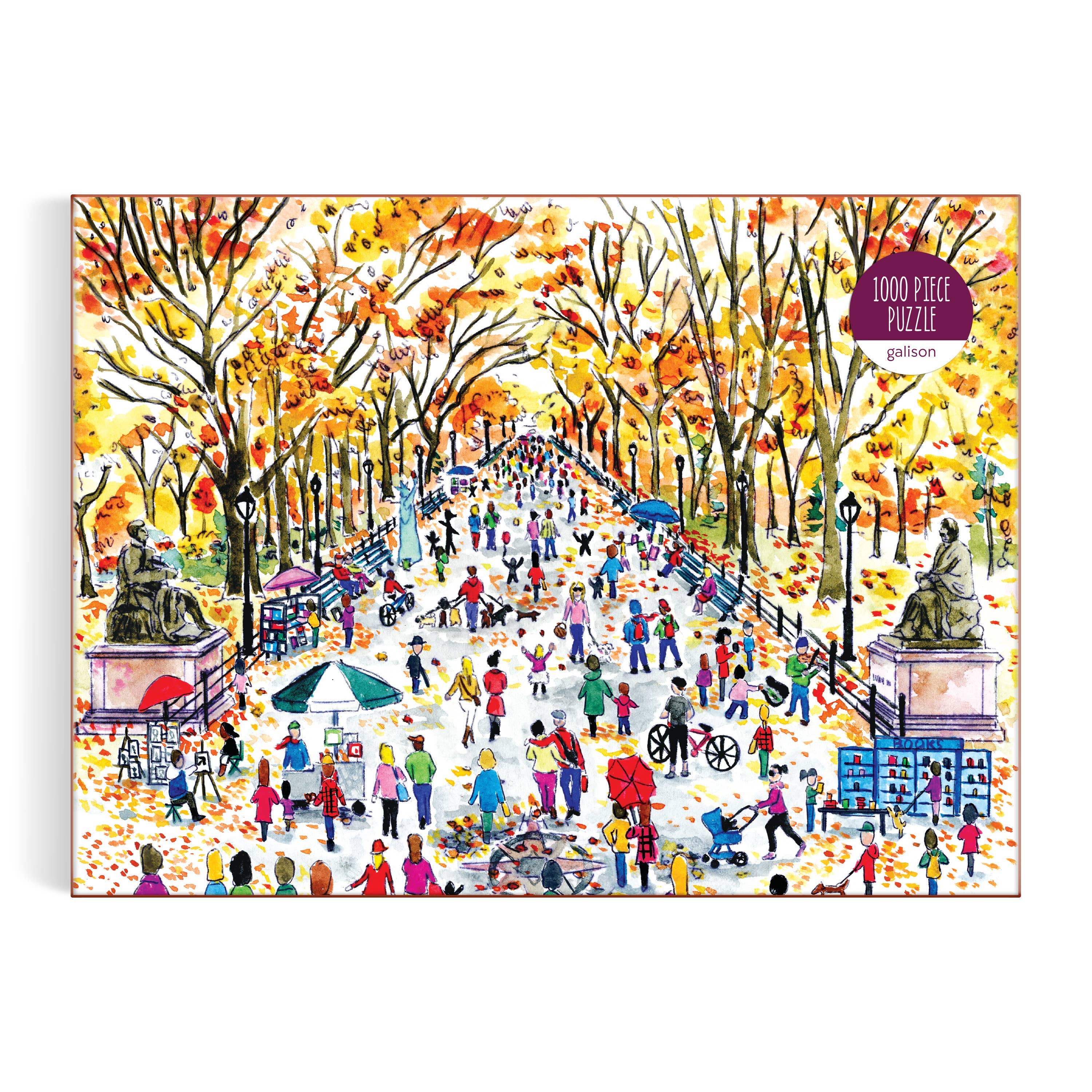 Galison: Michael Storrings Fall in Central Park 1000 Piece Puzzle