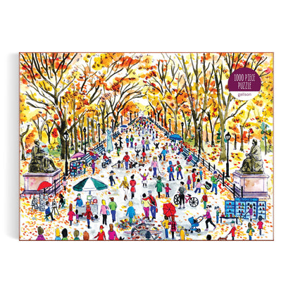 Galison: Michael Storrings Fall in Central Park 1000 Piece Puzzle