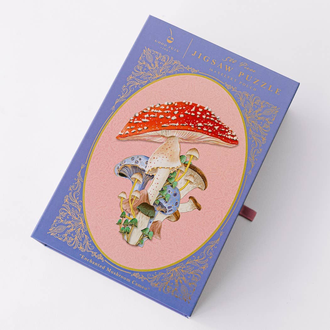 Enchanted Mushroom Cameo 500 Piece Puzzle