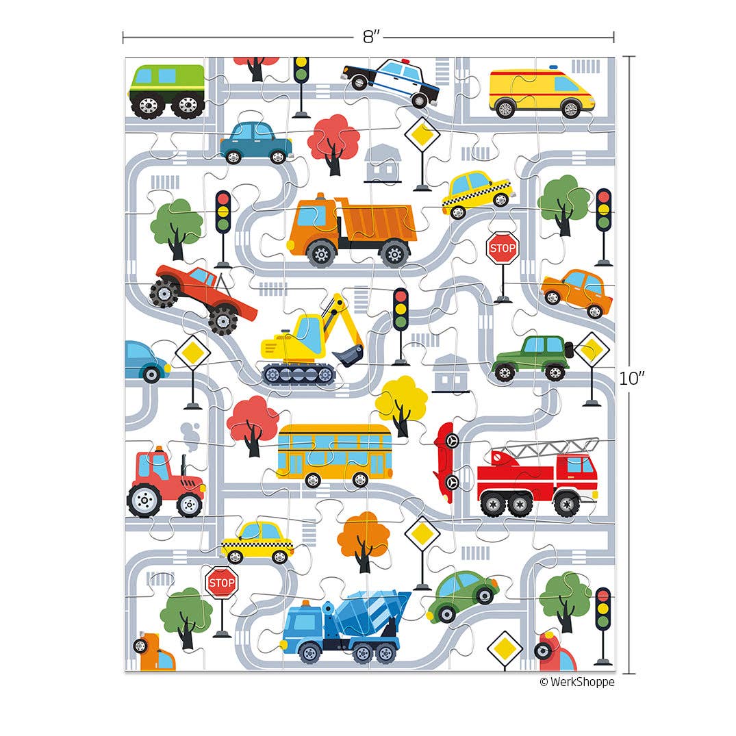 Trucks And Transportation 48 Puzzle Piece Snax