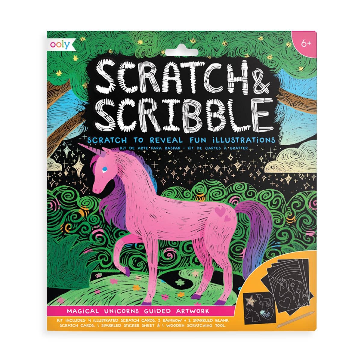Scratch &amp; Scribble: Magical Unicorns (10 PC Set)