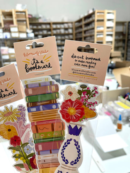 Rocket Die Cut Bookmark