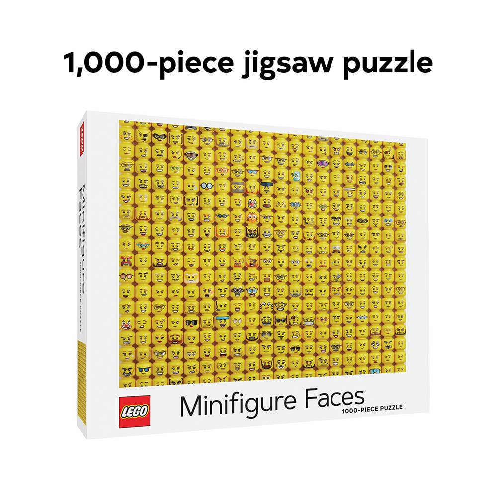 Lego Minifigure Faces 1000 Piece Puzzle