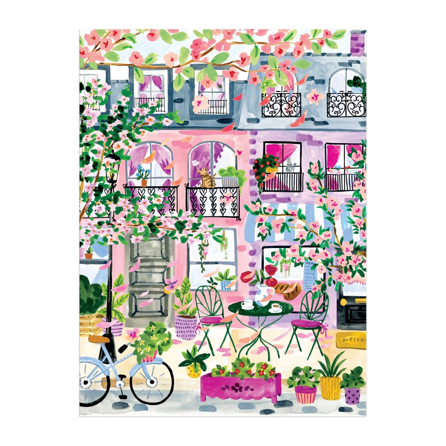 Galison: Cherry Lane Blossoms 1000 Piece Puzzle
