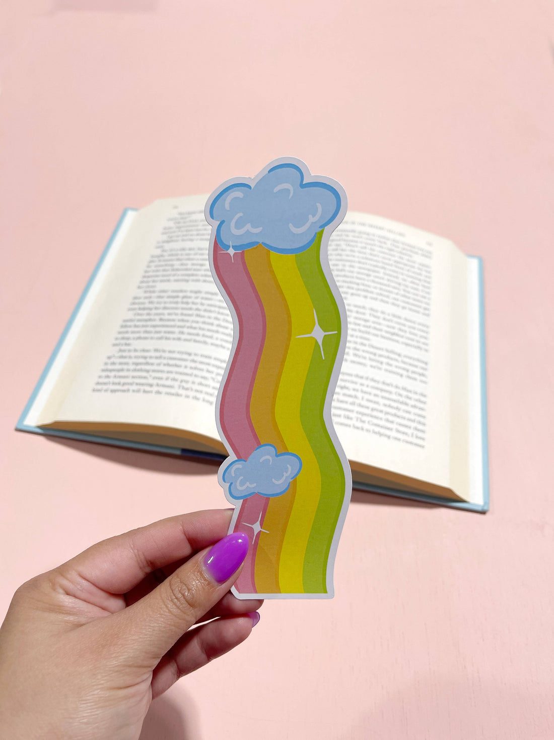 Bloomwolf Studio: Rainbow and Cloud Bookmark